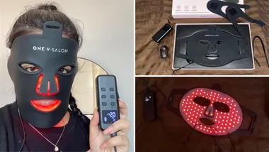 I tried the viral $99 Kmart LED face mask – and I have some thoughts!