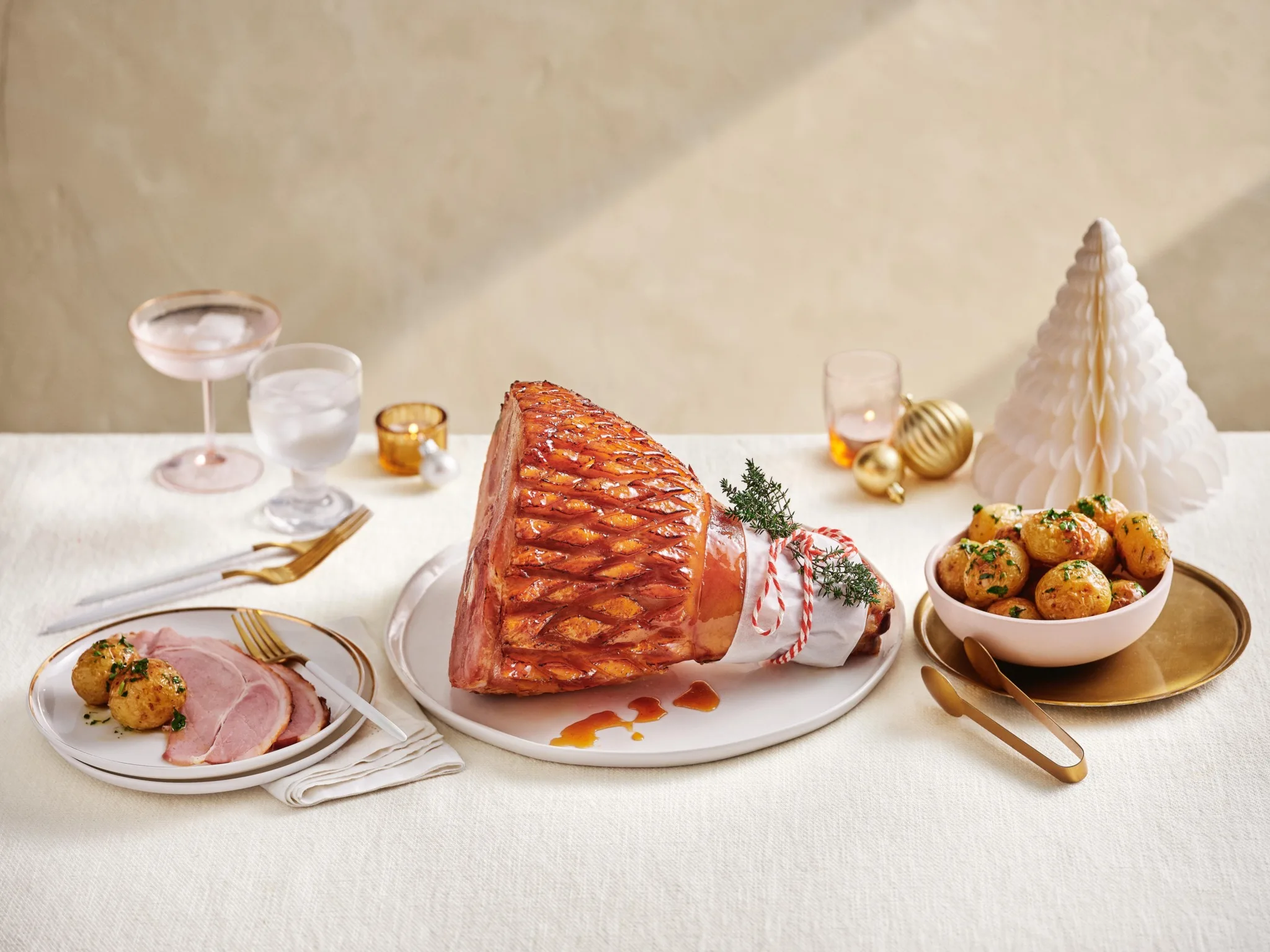 Coles' award-winning single smoked half-leg ham.