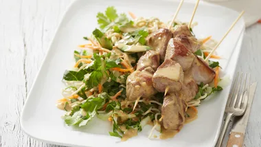 Lamb Skewers with Peanut Sauce