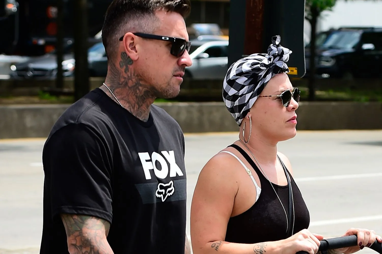 Pink and Carey Hart 