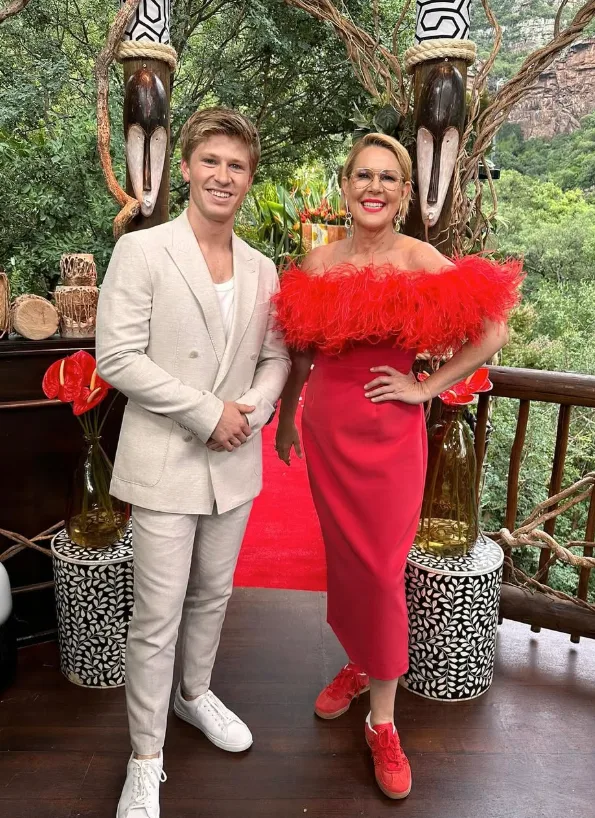 Robert Irwin and Julia Morris