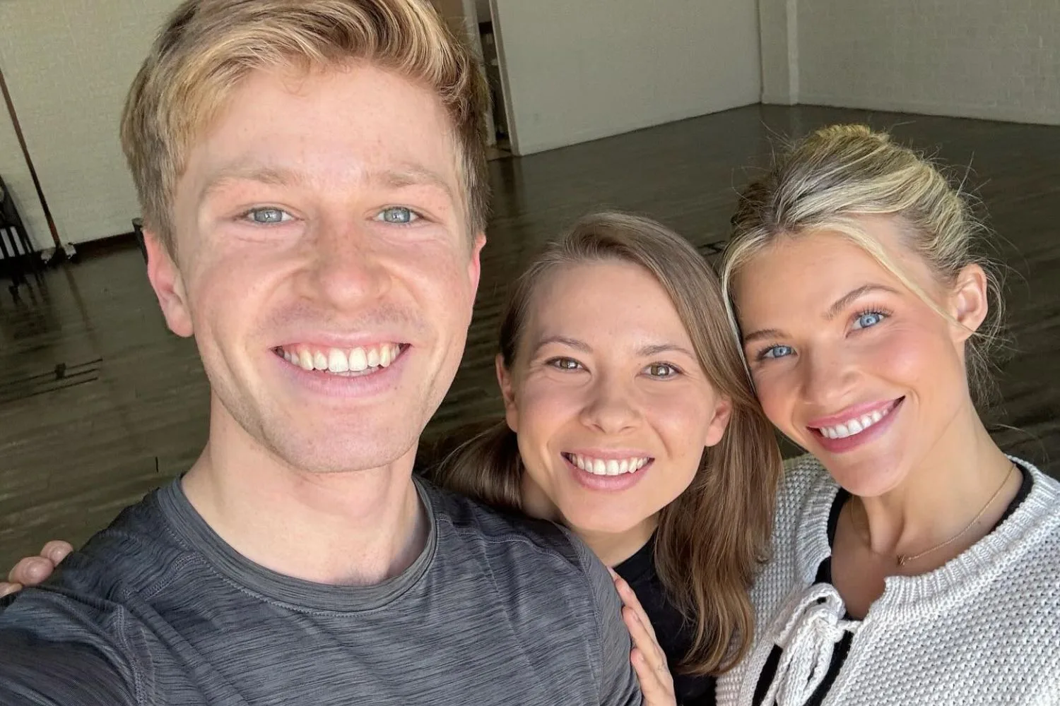 Robert Irwin with sister Bindi and dance partner Witney