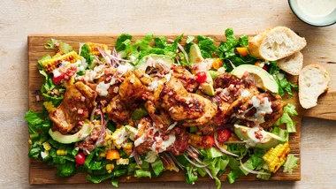 Smoky Texan Chicken with Ranch Salad