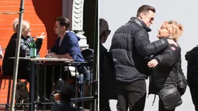 EXCLUSIVE: Hugh and Deb reunite in NYC!