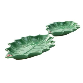 kmart christmas holly side plates 