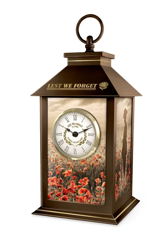 Lest We Forget Lantern Clock