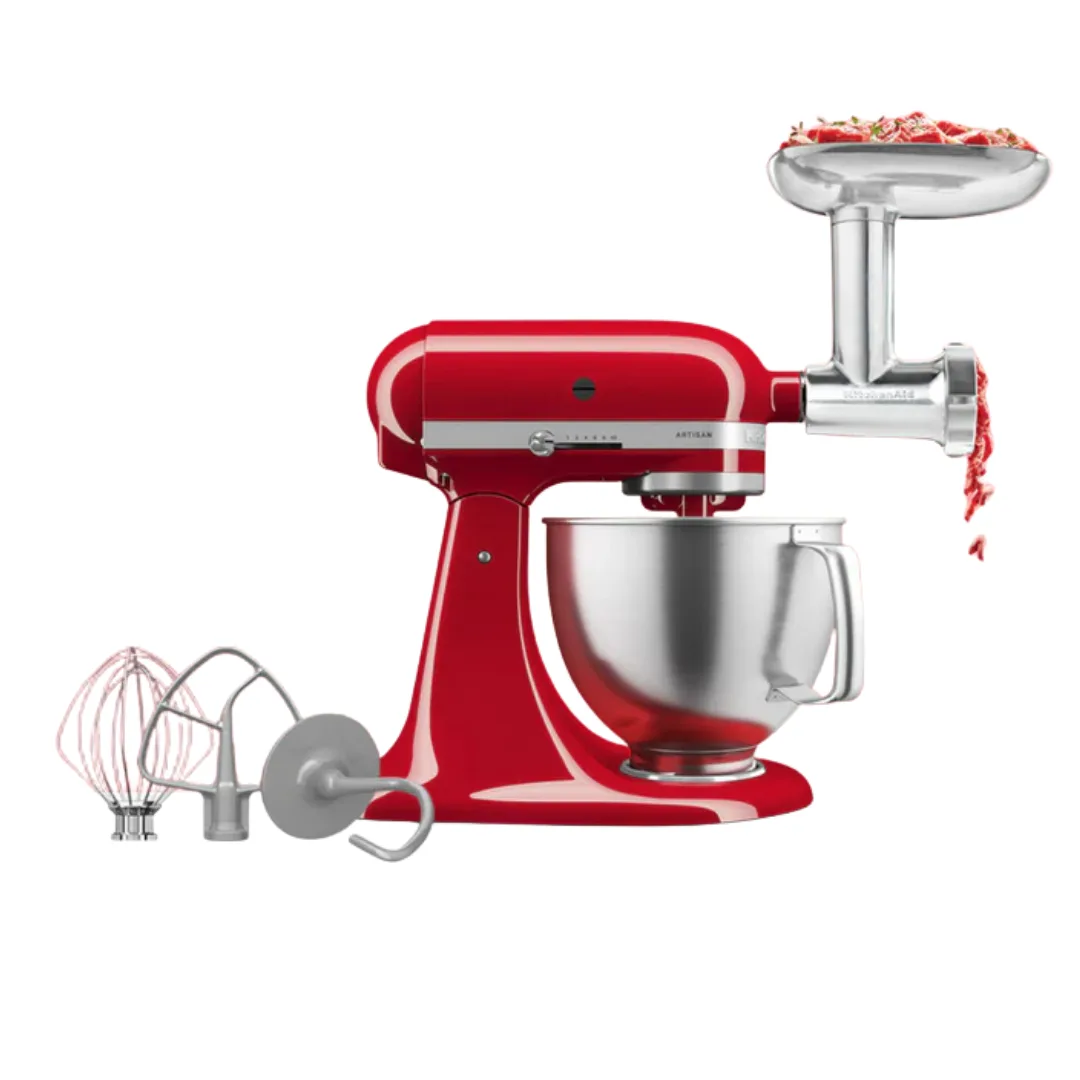 KitchenAid Tilt-Head Stand Mixer and Metal Food Grinder Attachment Bundle