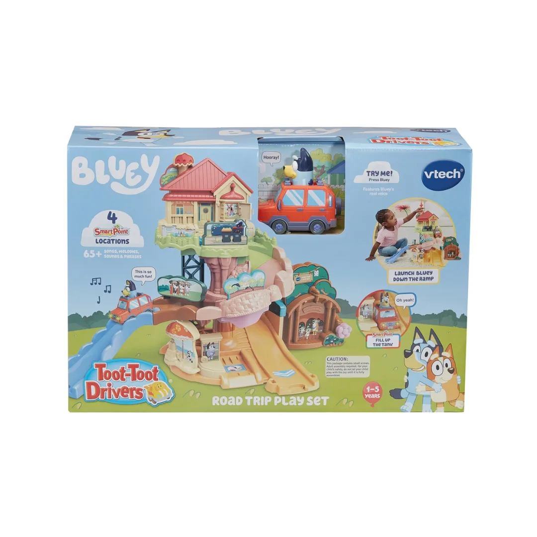 Vtech Toot-Toot Drivers Bluey Road Trip Set
