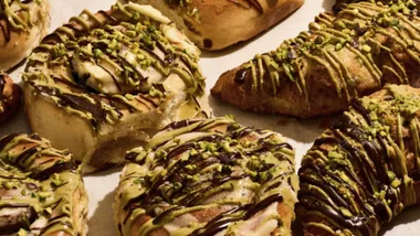 Pistachio Dubai Chocolate Brumby's Bakery range