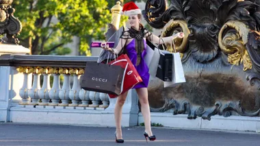 Leighton Meester gossip Girl with Santa Hat