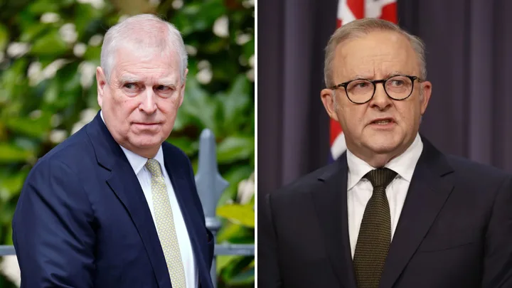Andrew Mountbatten-Windsor and Anthony Albanese
