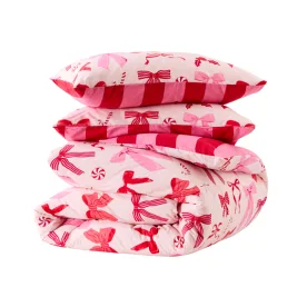 kmart bow reversible quilt cover set 