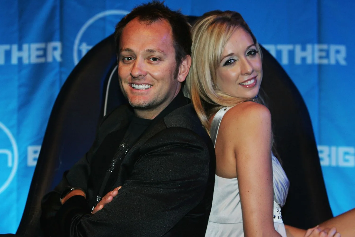 Mike Goldman and Bree Amer at the 2008 Big Brother launch