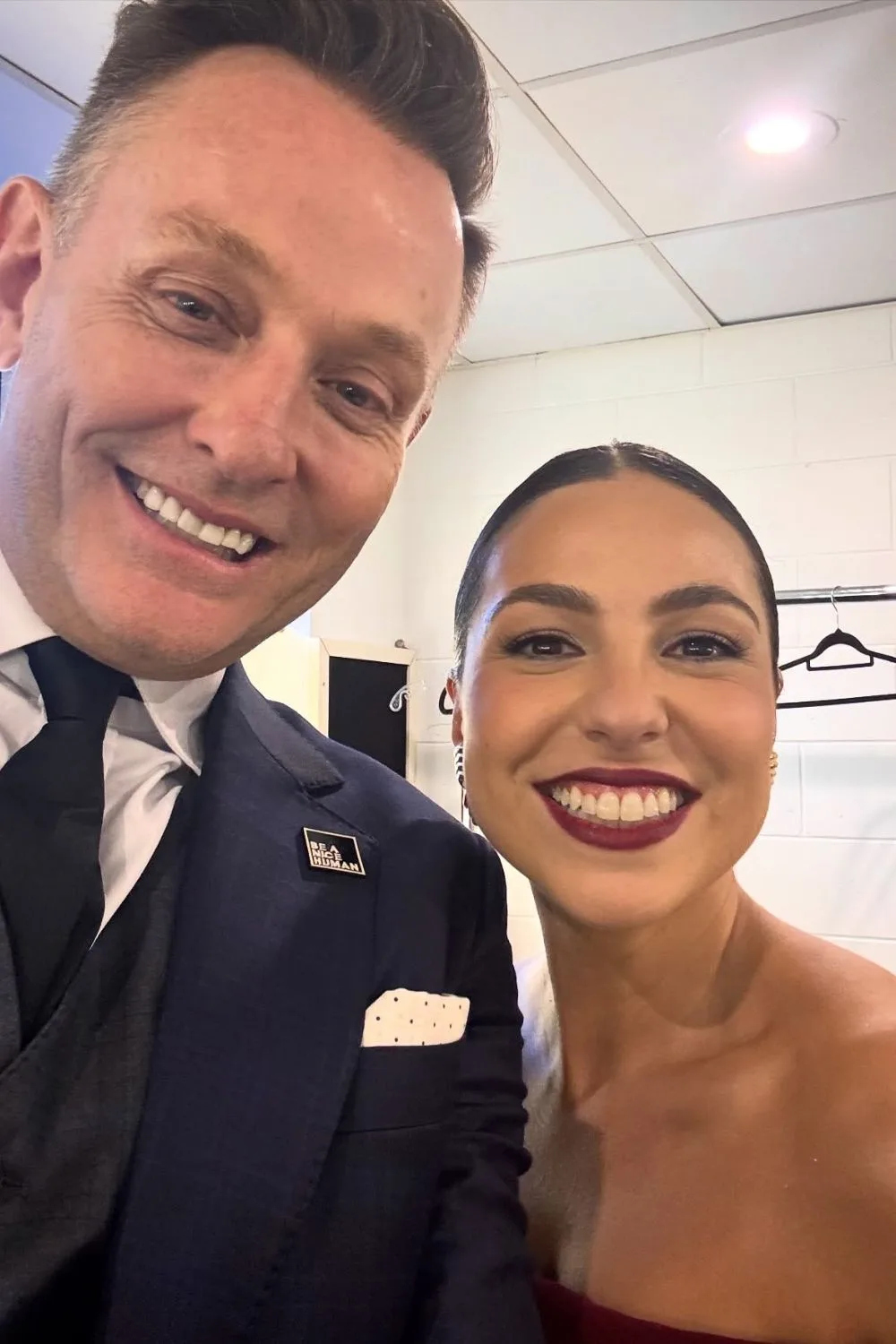 Mike Goldman and Big Brother 2025 host Mel Tracina