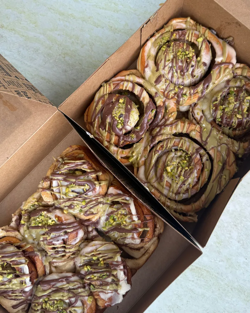 Brumby's Bakery Pistachio Choc Cinnamon Bun