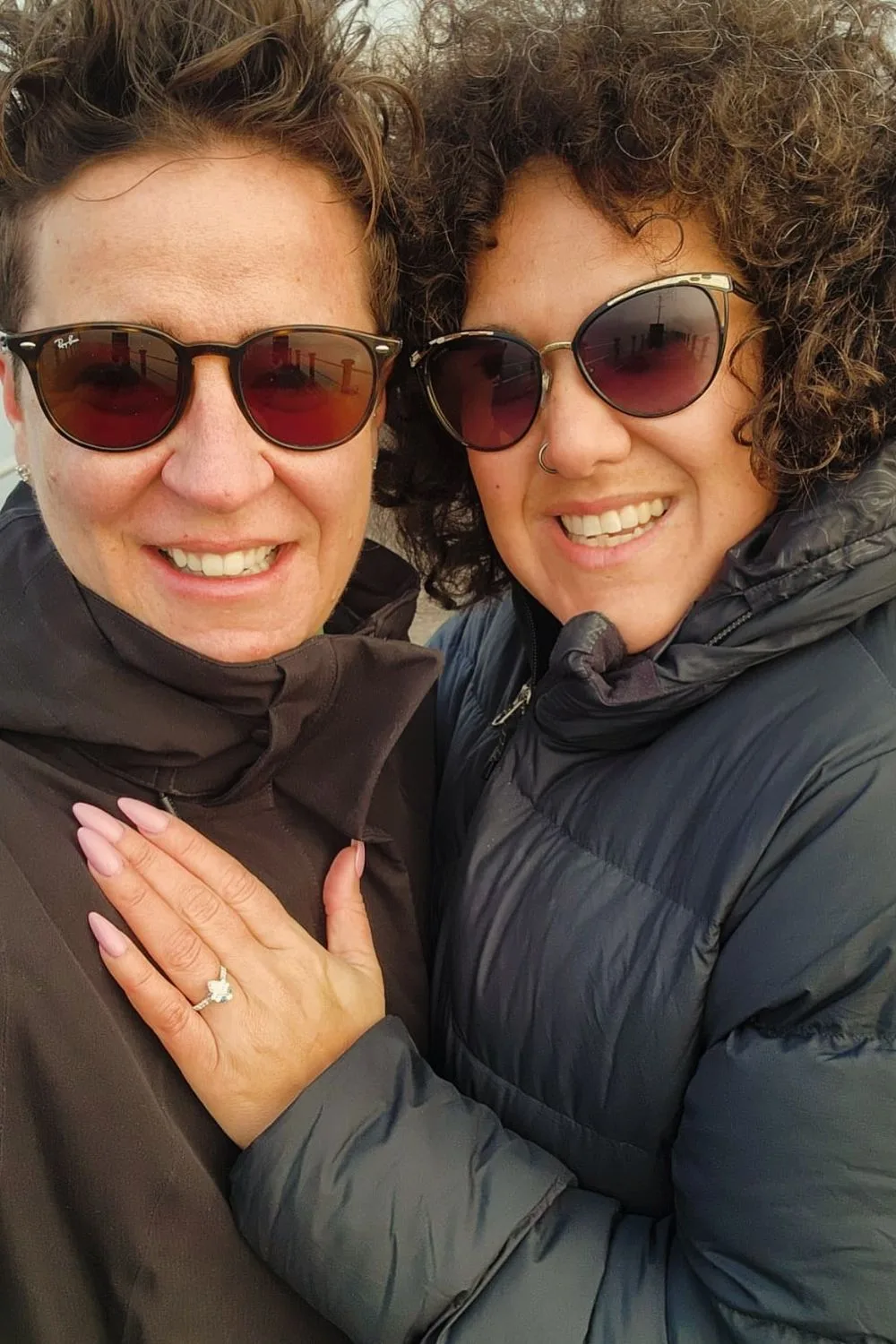 Casey Donovan and fiancee Renee Sharples