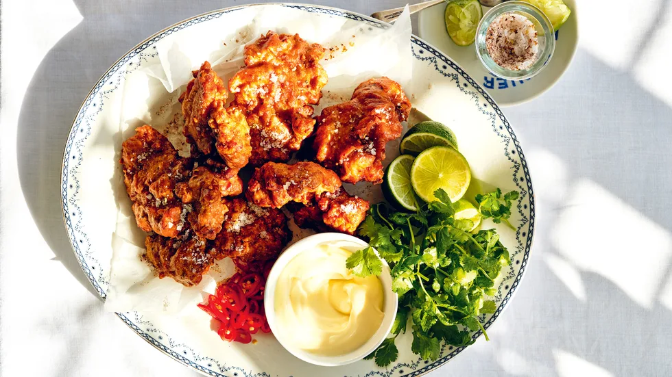 Donna Hay's double-spiced fried chicken