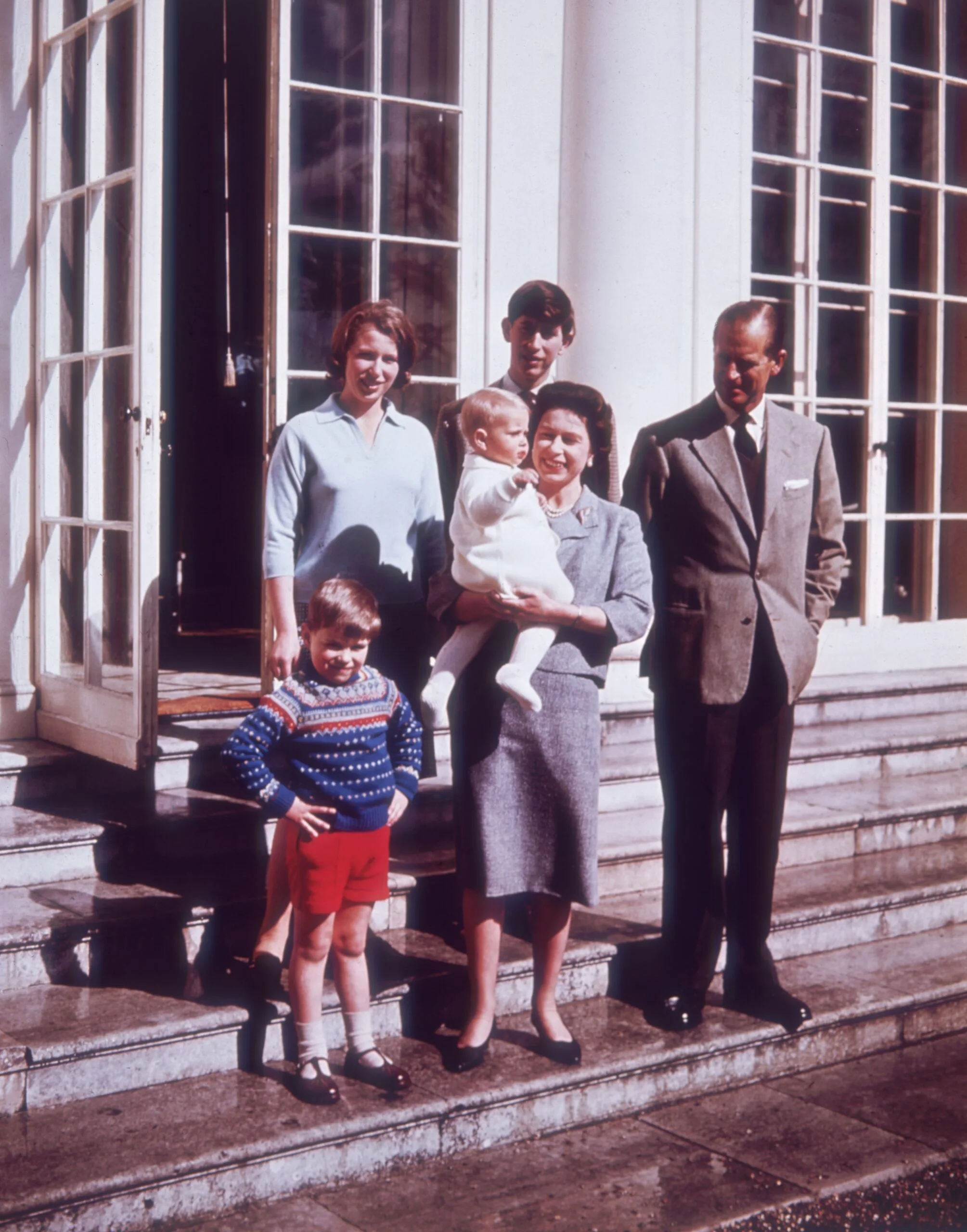 retro photo of the royal family