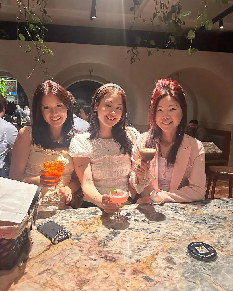 Sunny The Golden Bachelor Australia with her daughters