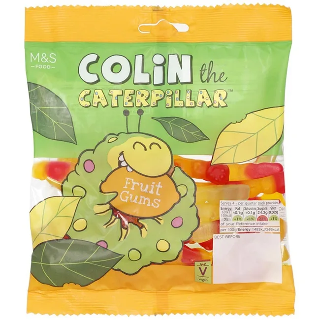 M&S Colin the Caterpillar Fruit Gums 170g - $6 (1)