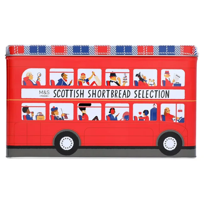 M&S Scottish Shortbread Selection Bus Tin 500g - $25