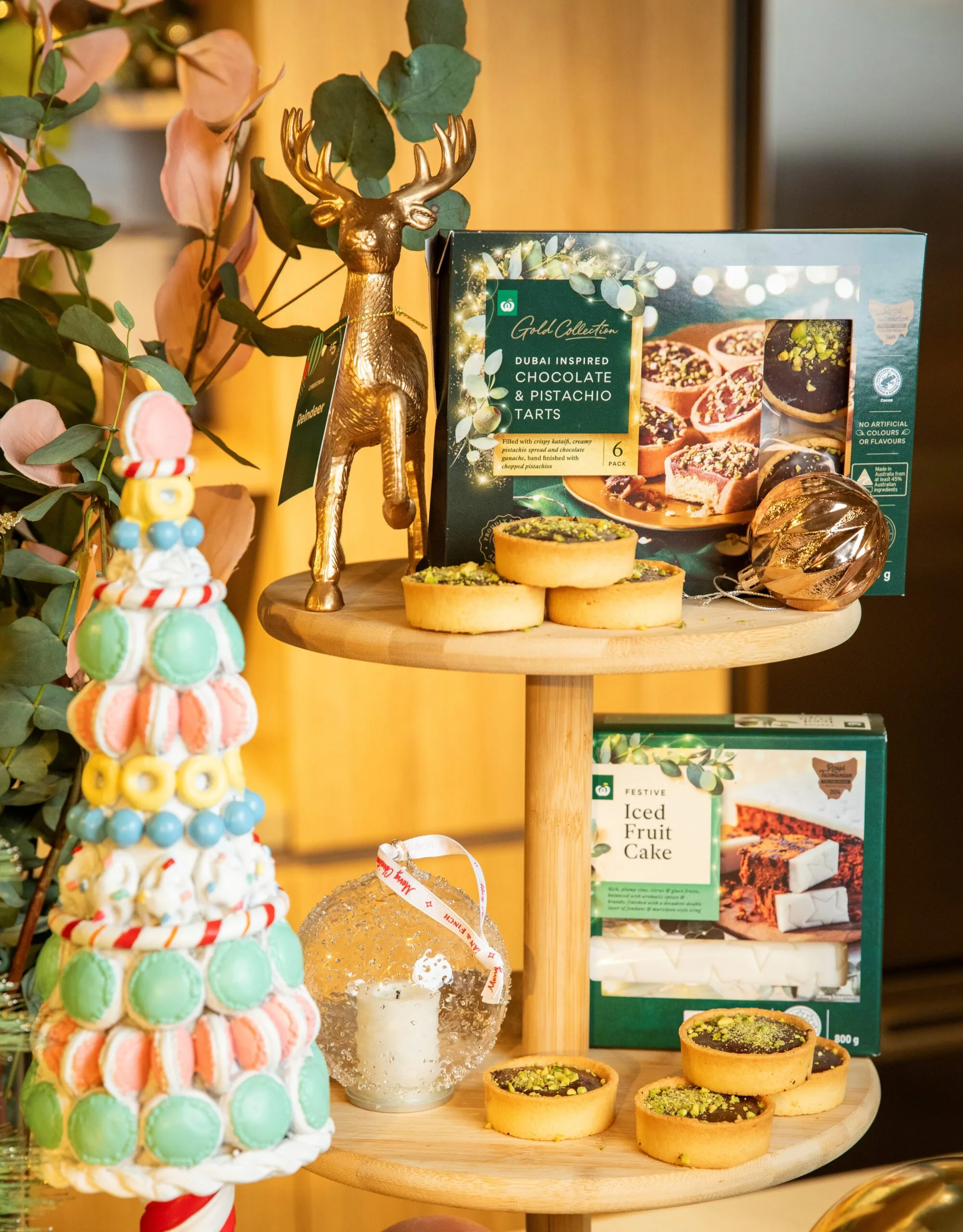 Some of the Woolworths Christmas dessert range