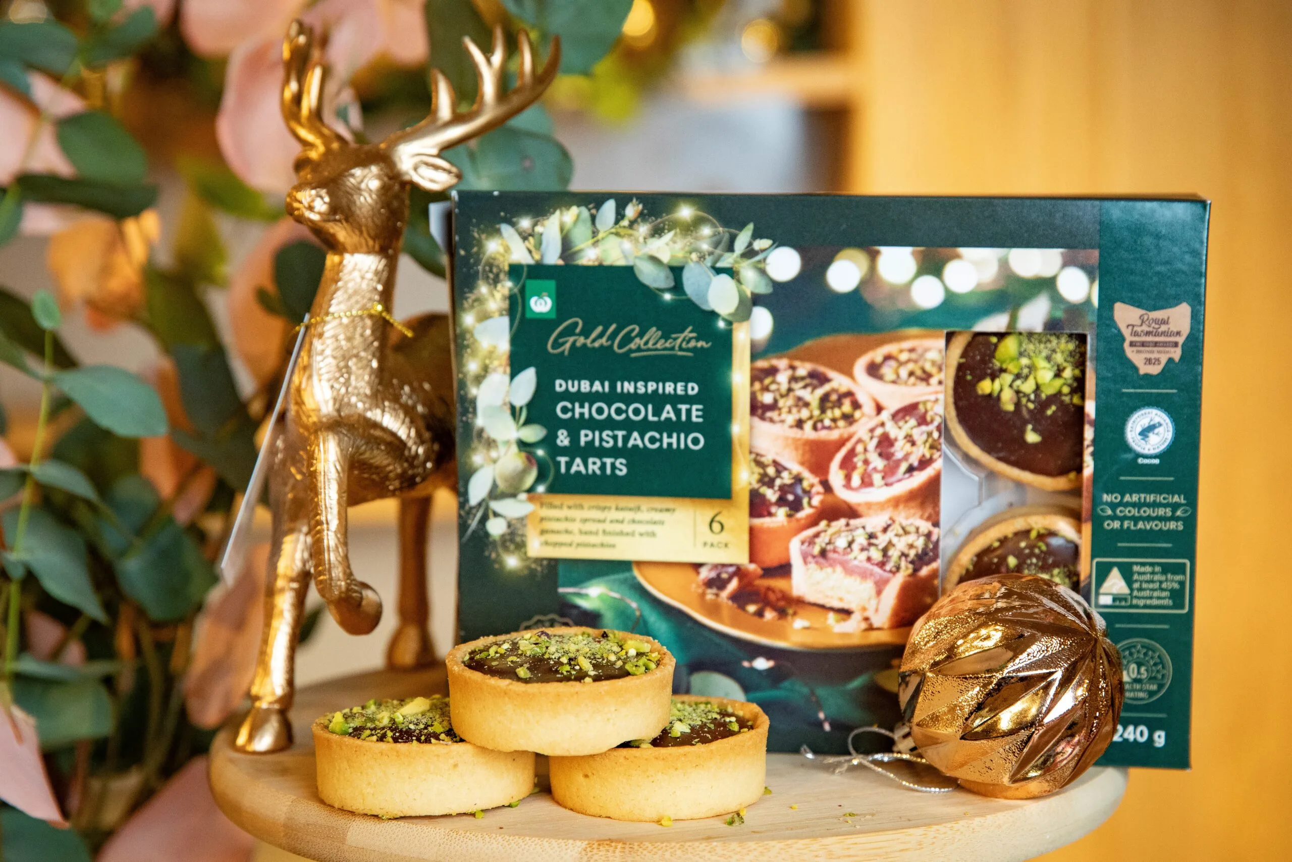 Dubai-Inspired Chocolate & Pistachio Tarts