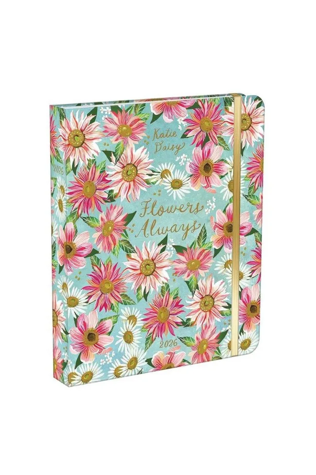 2026 Planner Katie Daisy Flowers Always Deluxe Monthly/Weekly, Amber Lotus