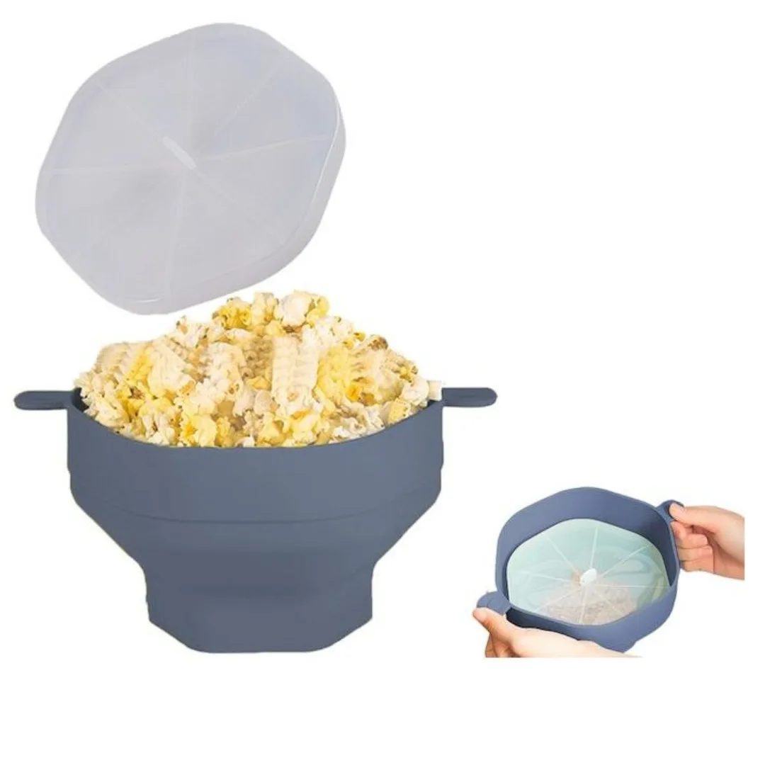 Silicone Popcorn Bowl with Handles