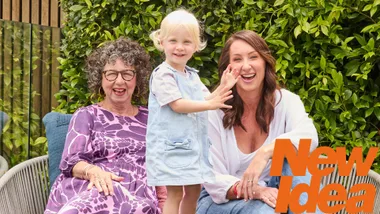 Kerry Silbery, Isabelle Silbery and her daughter Ruby for New Idea Christmas photoshoot
