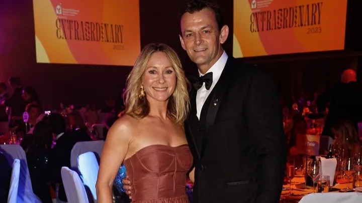 Adam Gilchrist with his wife Mel