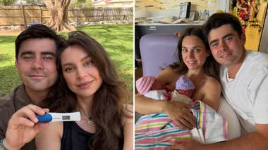 MasterChef Australia stars Declan Cleary and Sarah Todd with their pregnancy announcement and with their twin girls