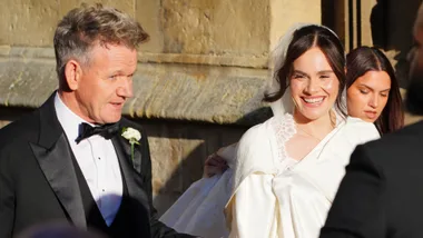 Gordon Ramsay with his daughter Holly Ramsay on her wedding day