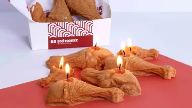 Red Rooster candles
