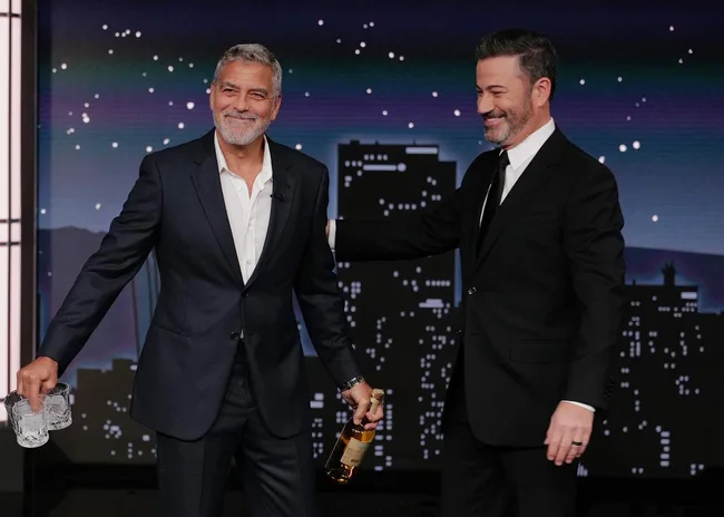 George Clooney and Jimmy Kimmel