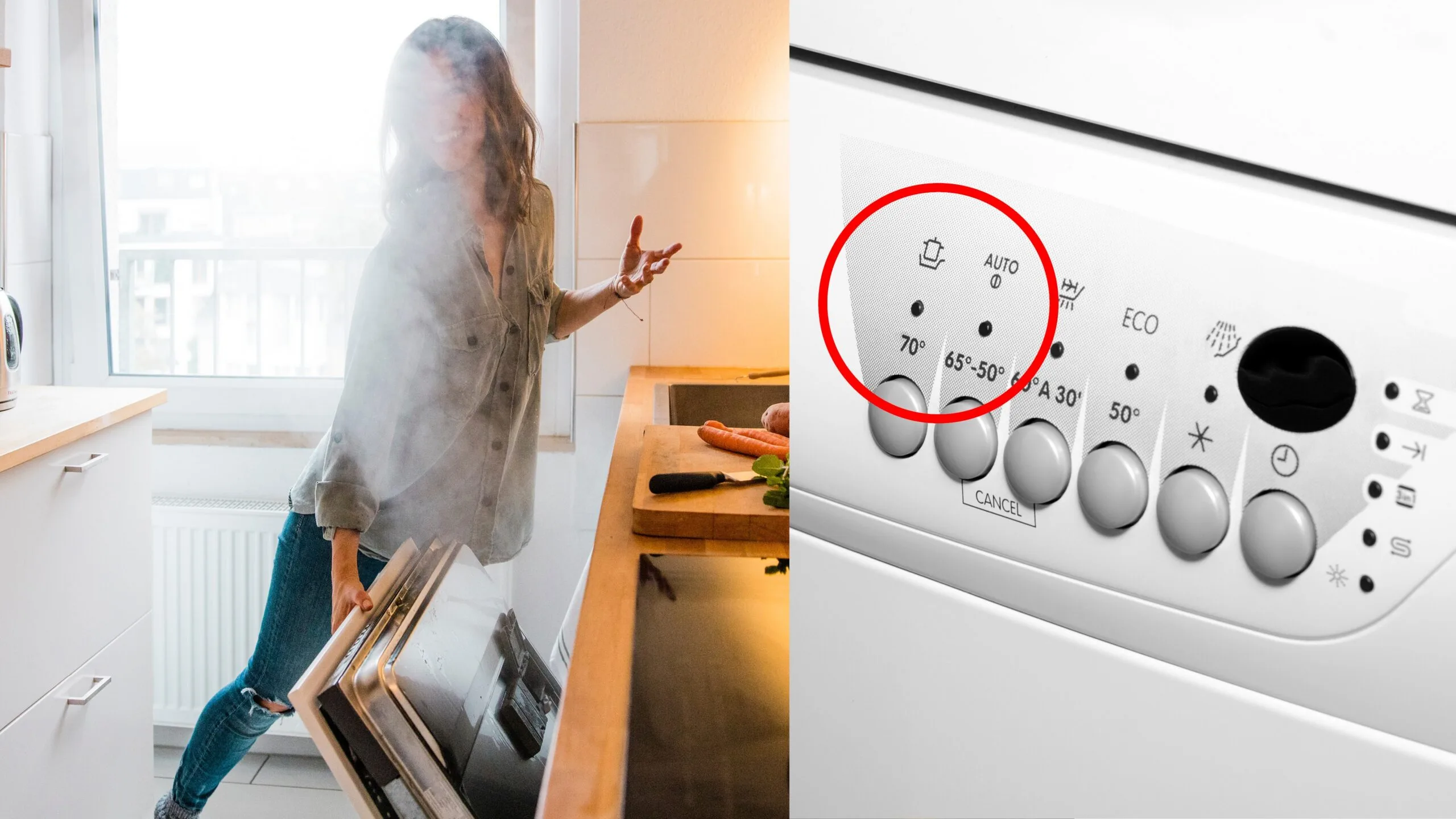 cleaning dishwasher