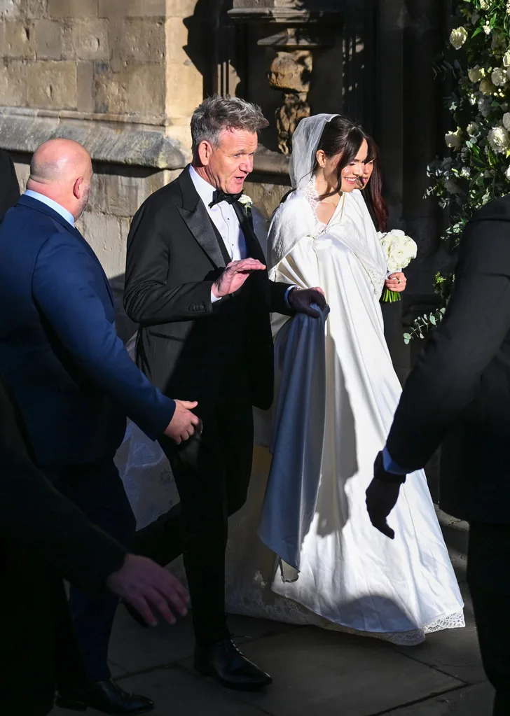 Gordon Ramsay with his daughter Holly Ramsay on her wedding day