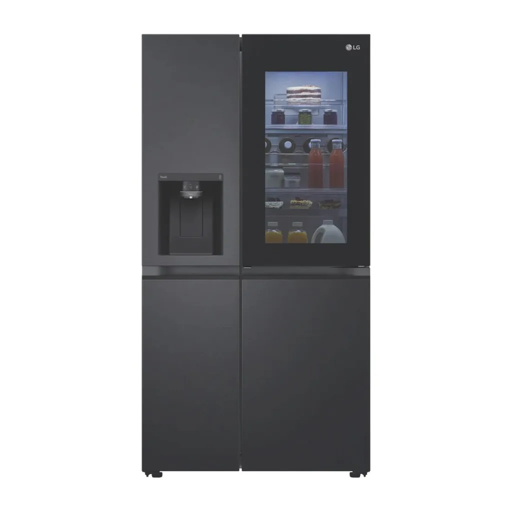 LG 635L side-by-side fridge with InstaView