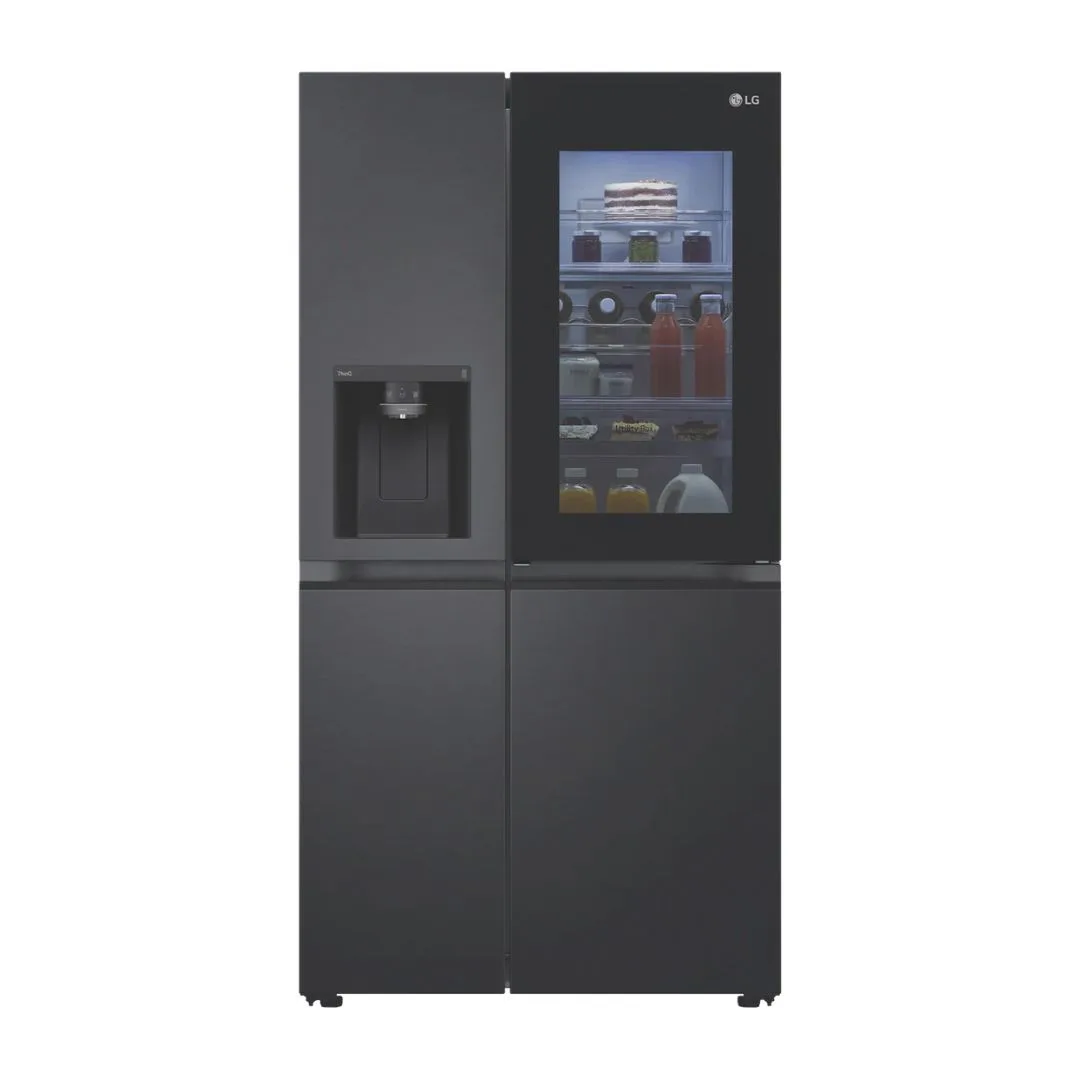 LG 635L side-by-side fridge with InstaView