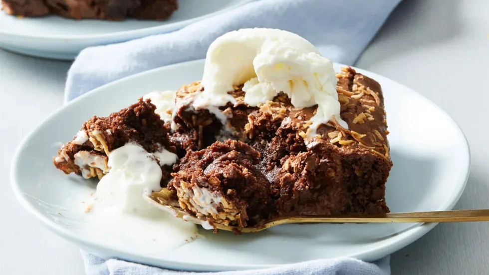 Lindt Ball and Coconut Brownies