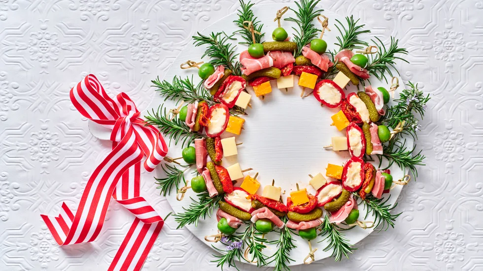 Rosemary and Antipasti Wreath