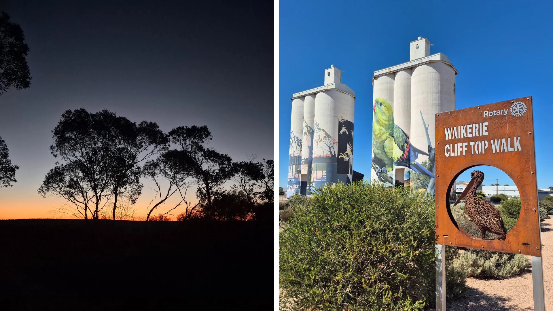 Part of the River Murray Dark Sky Reserve and the Waikerie Cliff Top Walk.
