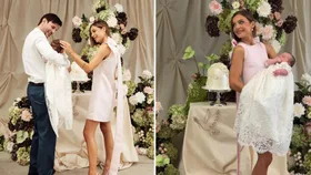 MAFS star Domenica Calarco reunites with her ex for baby Dove&rsquo;s baptism