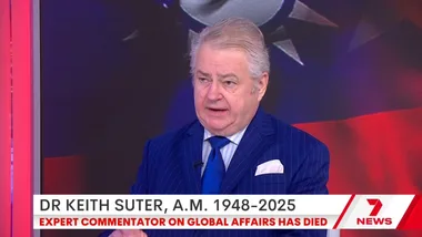 Sunrise star Dr Keith Suter dies aged 77 as Samantha Armytage pays tribute