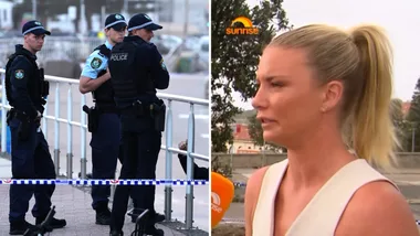 Sunrise star Katie Brown breaks down in tears as she recalls Bondi Beach shooting terror
