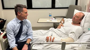 Donations hit $2.4m for Bondi hero who tackled shooter as he recovers in hospital