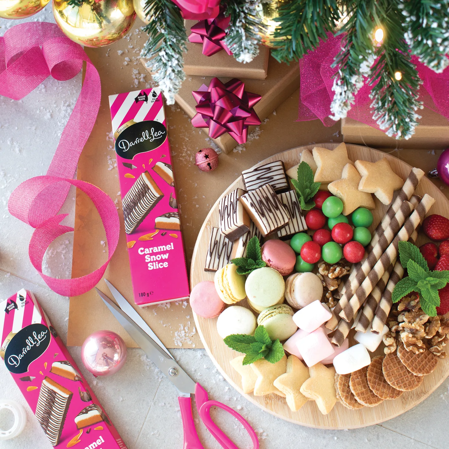 Some of the products from the Darrell Lea Christmas range for 2025.