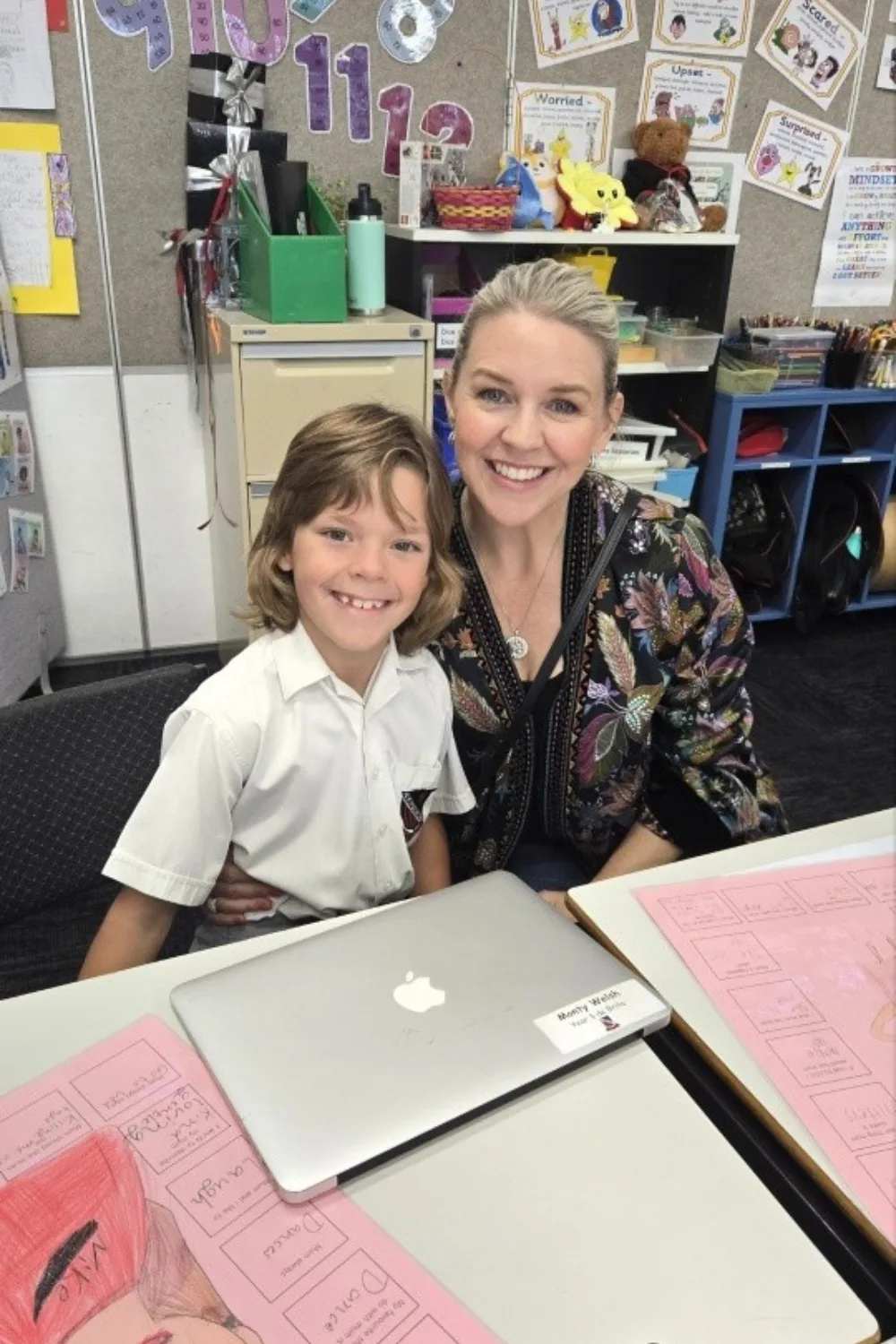 Lauren Newton with her son 