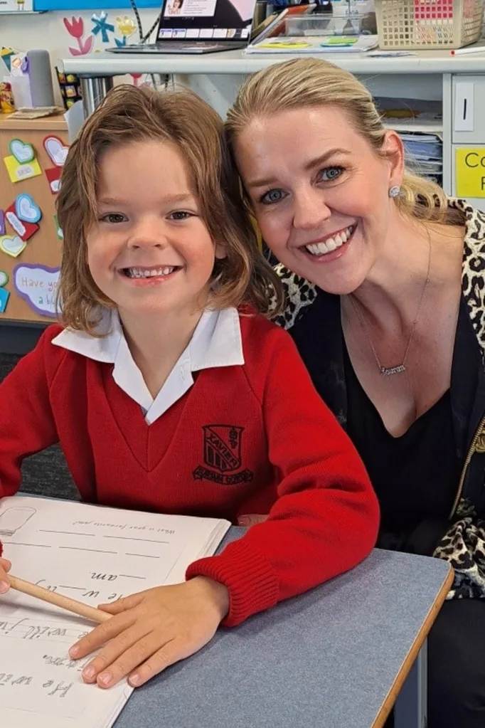 Lauren Newton with her son