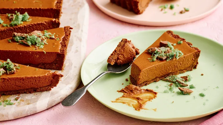 Choc Mint Mousse Tart